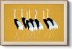 Framed Wall Art for Living Room, Swan Art Canvas Prints, Vintage Home Decor, Animals Painting Picture, Bathroom Wall Decor Gifts for Friends or Family - 12L x 10W