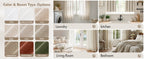 Linen Curtains 84 Inch Length 2 Panels Natural Semi Sheer Curtain with Back Tab Rod Pocket, Light Filtering Window Privacy Burlap Drapes for Living Room Bedroom 42W x 84L Linen