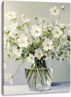 Floral Canvas Wall Art Bathroom Wall Art Pictures Wall Decor Home Decor Wall Decor for Bedroom Livingroom 12x16 Inches