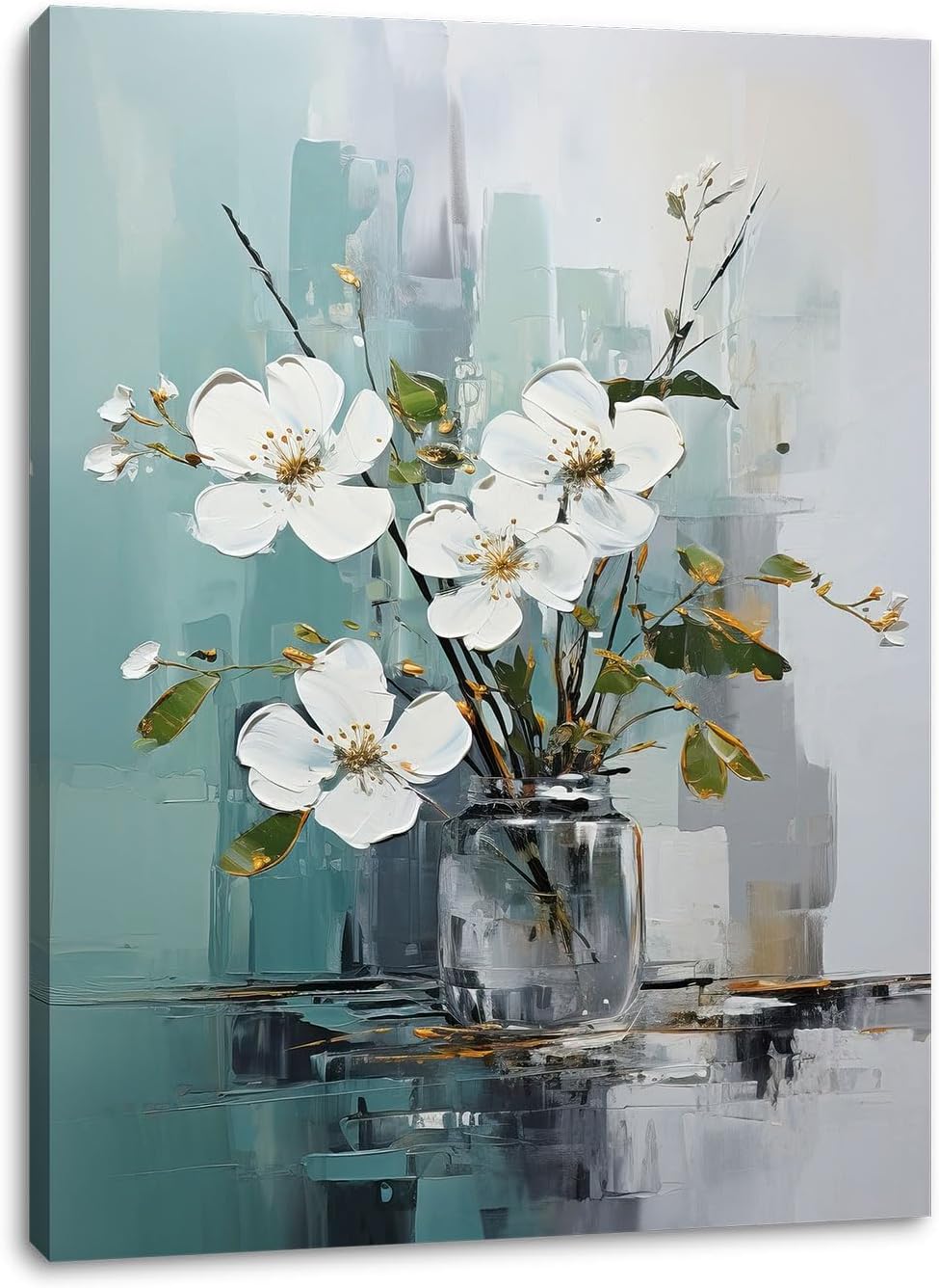Floral Canvas Wall Art Bathroom Wall Art Pictures Wall Decor Home Decor Wall Decor for Bedroom Livingroom 12x16 Inches