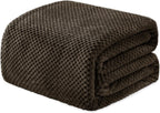 Fleece Throw Blanket Extra Large, Super Soft and Warm Blankets for Couch, Sofa and Bed Waffle Textured, Cozy, Fuzzy and Lightweight (Slate Blue, 50x70 Inches)