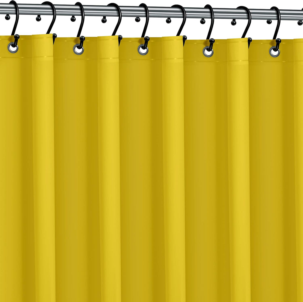 No Smell Shower Curtain Liner 72x72 White - PEVA Plastic Shower Curtain for Bathroom, PVC-Free Waterproof Shower Liner with Metal Grommets and Magnet-Weighted Bottom Hem - Washable Inner Liner