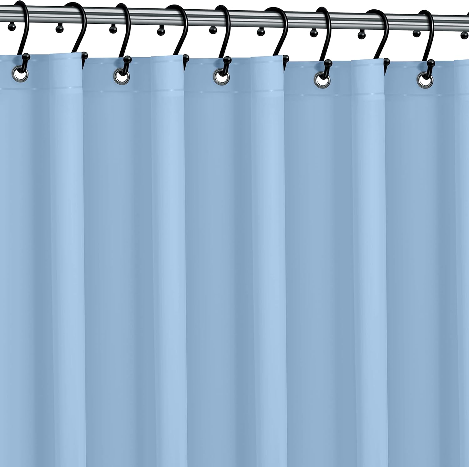 No Smell Shower Curtain Liner 72x72 White - PEVA Plastic Shower Curtain for Bathroom, PVC-Free Waterproof Shower Liner with Metal Grommets and Magnet-Weighted Bottom Hem - Washable Inner Liner