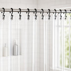 No Smell Shower Curtain Liner 72x72 White - PEVA Plastic Shower Curtain for Bathroom, PVC-Free Waterproof Shower Liner with Metal Grommets and Magnet-Weighted Bottom Hem - Washable Inner Liner