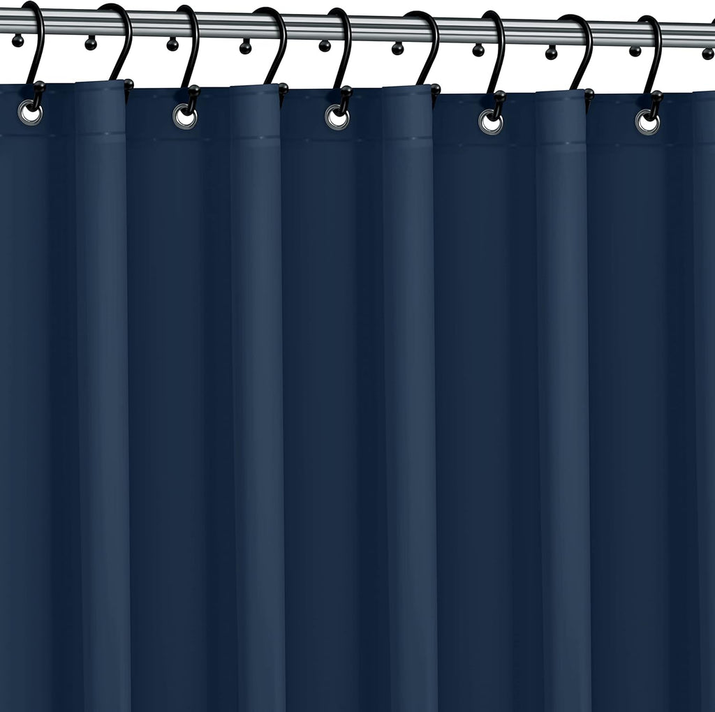 No Smell Shower Curtain Liner 72x72 White - PEVA Plastic Shower Curtain for Bathroom, PVC-Free Waterproof Shower Liner with Metal Grommets and Magnet-Weighted Bottom Hem - Washable Inner Liner