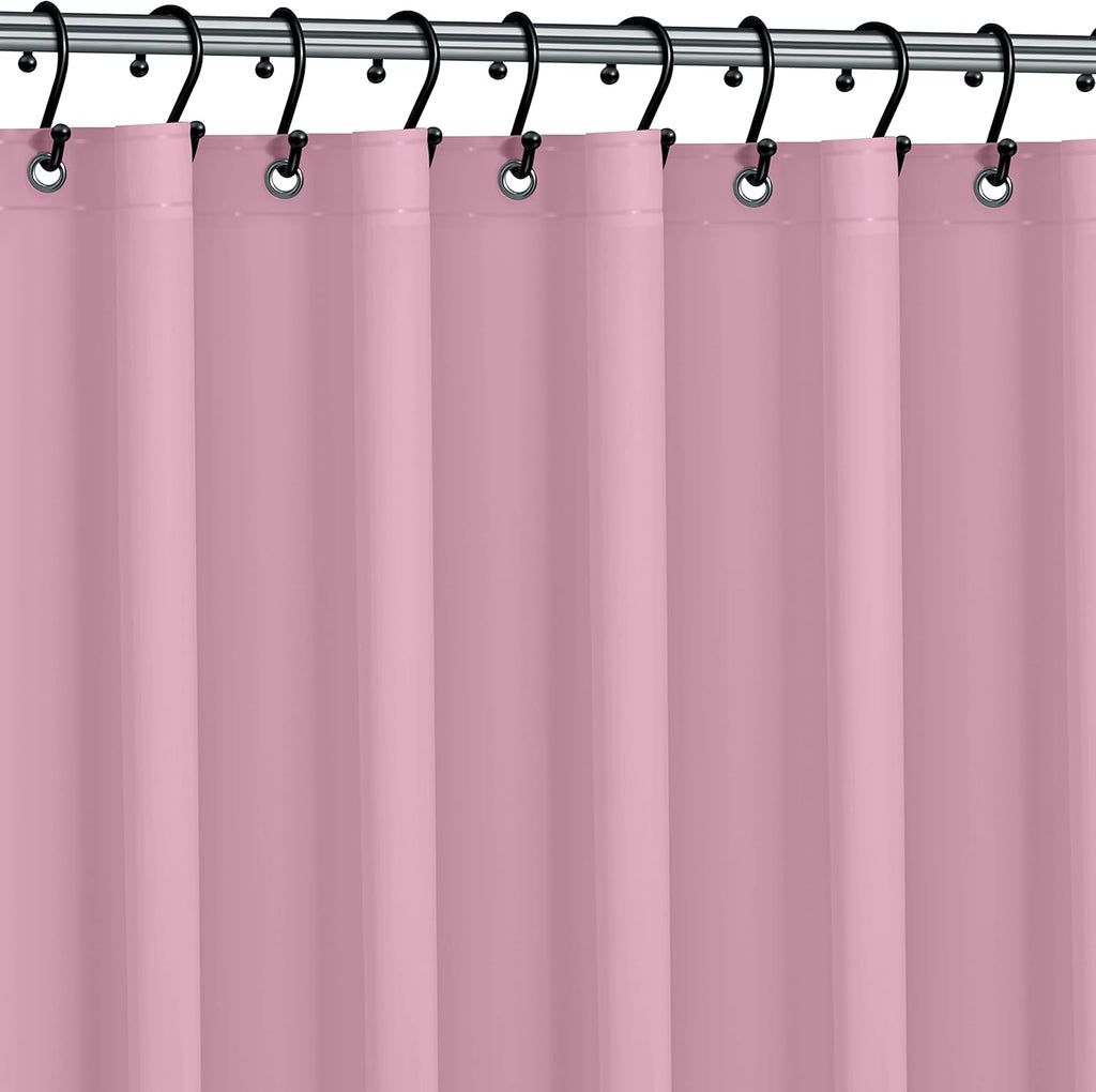 No Smell Shower Curtain Liner 72x72 White - PEVA Plastic Shower Curtain for Bathroom, PVC-Free Waterproof Shower Liner with Metal Grommets and Magnet-Weighted Bottom Hem - Washable Inner Liner