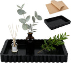 Decorative Tray for Coffee Table Decor,14'' Coffee Table Tray with 50 Oil-Proof Paper,Ottoman Trays Tables Centerpieces,Home Modern Serving Trays for Hotel Meals Desserts