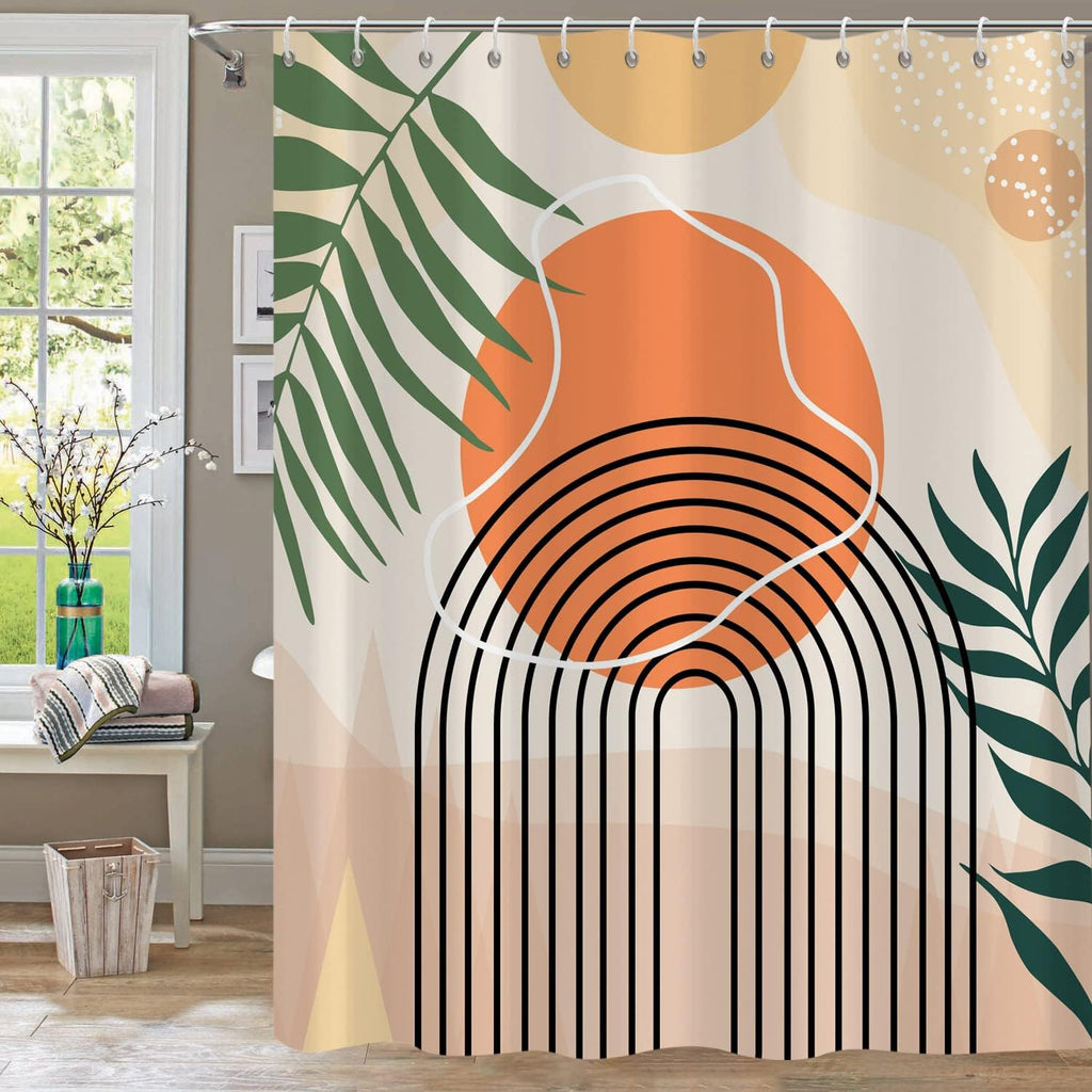 Shower Curtain Blue Eucalyptus Shower Curtains for Bathroom, Watercolor Leaf Shower Curtain Sets Waterproof Plant Shower Curtain Leaves Fabric Cloth Bathroom Curtains 72x72 inch with Hooks