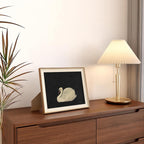 Framed Wall Art for Living Room, Swan Art Canvas Prints, Vintage Home Decor, Animals Painting Picture, Bathroom Wall Decor Gifts for Friends or Family - 12L x 10W