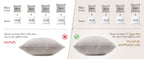 puredown® Feather Down Throw Pillow Inserts 22 x 22 (Pack of 2, White), Big Throw Pillows for Floor, Couch, Bed, Machine Washable